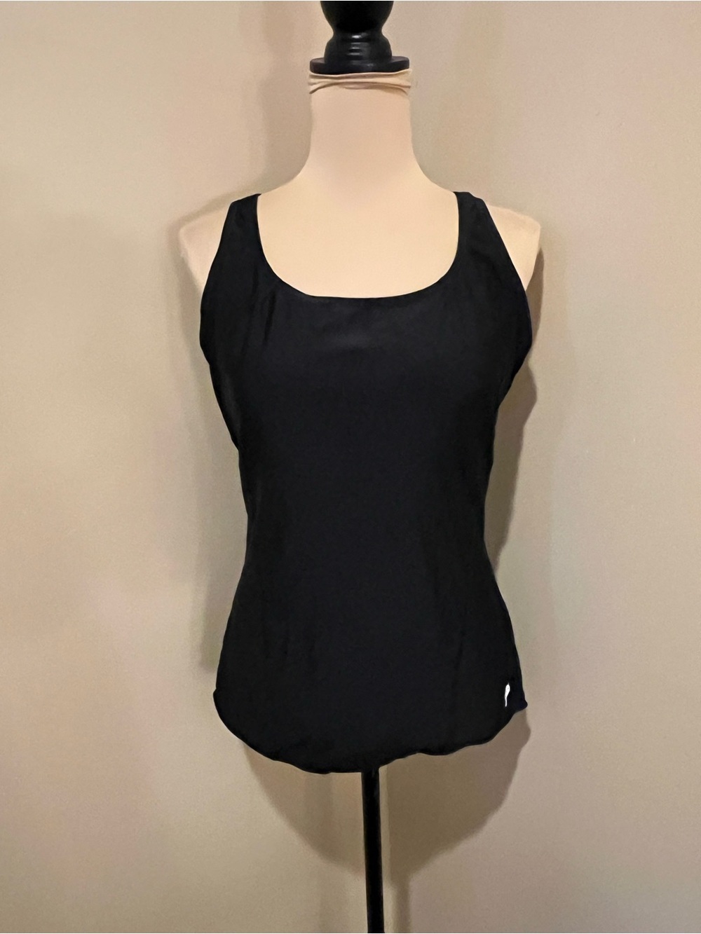 Speedo Powerflex Black One-Piece Modest Competition Swim Suit, 16